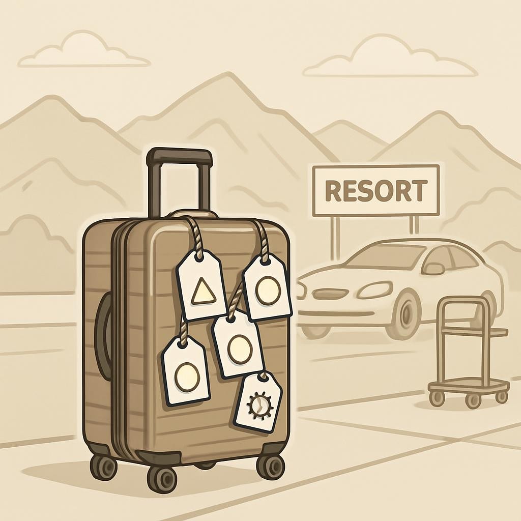 replace the background with mountains instead of palm trees